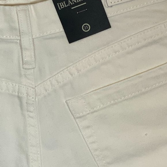 NWT Blank NYC Head in the Clouds White Jean Shorts - Picture 6 of 7